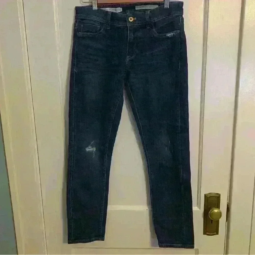 Pilcro and the Letterpress Distressed Slim Boyfriend Jeans, Womens Size 25